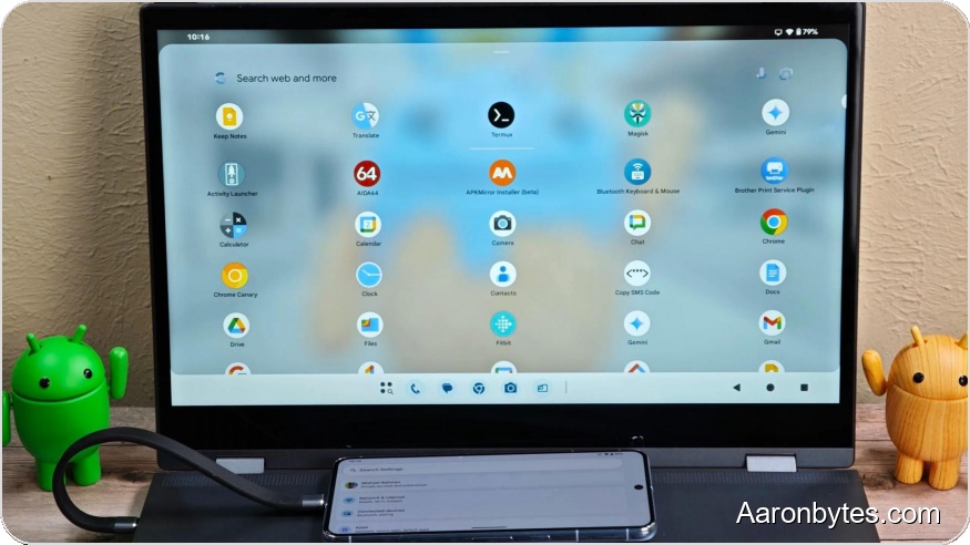 Google Tests Desktop Mode for Android 16, Bringing Windowed Apps and a Taskbar to Phones