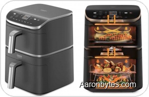 Cosori’s Turbo Tower Pro Smart Air Fryer Packs Two Stacked Baskets and 10.8L Capacity