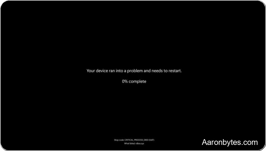 Microsoft Replaces the Blue Screen of Death With a Black Screen This Summer