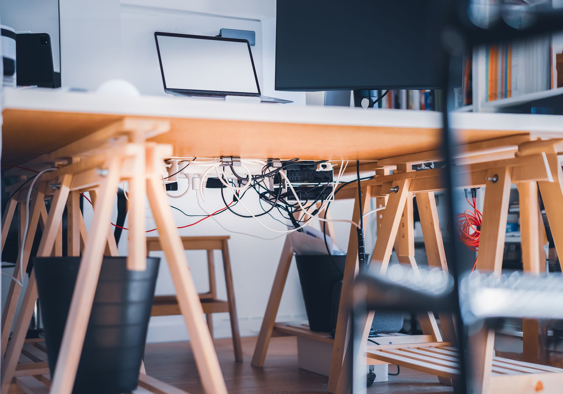 cable management desk
